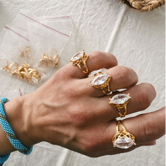 Ahenk Yüzük - Pirinç Serisi