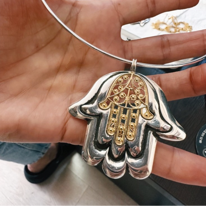 Handmade Fatma’nın Eli Gümüş Tasarım Kolye