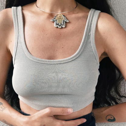 Handmade Fatma’nın Eli Gümüş Tasarım Kolye