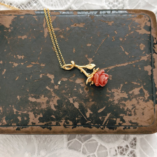 Gül Güzeli Kolye - pirinç serisi